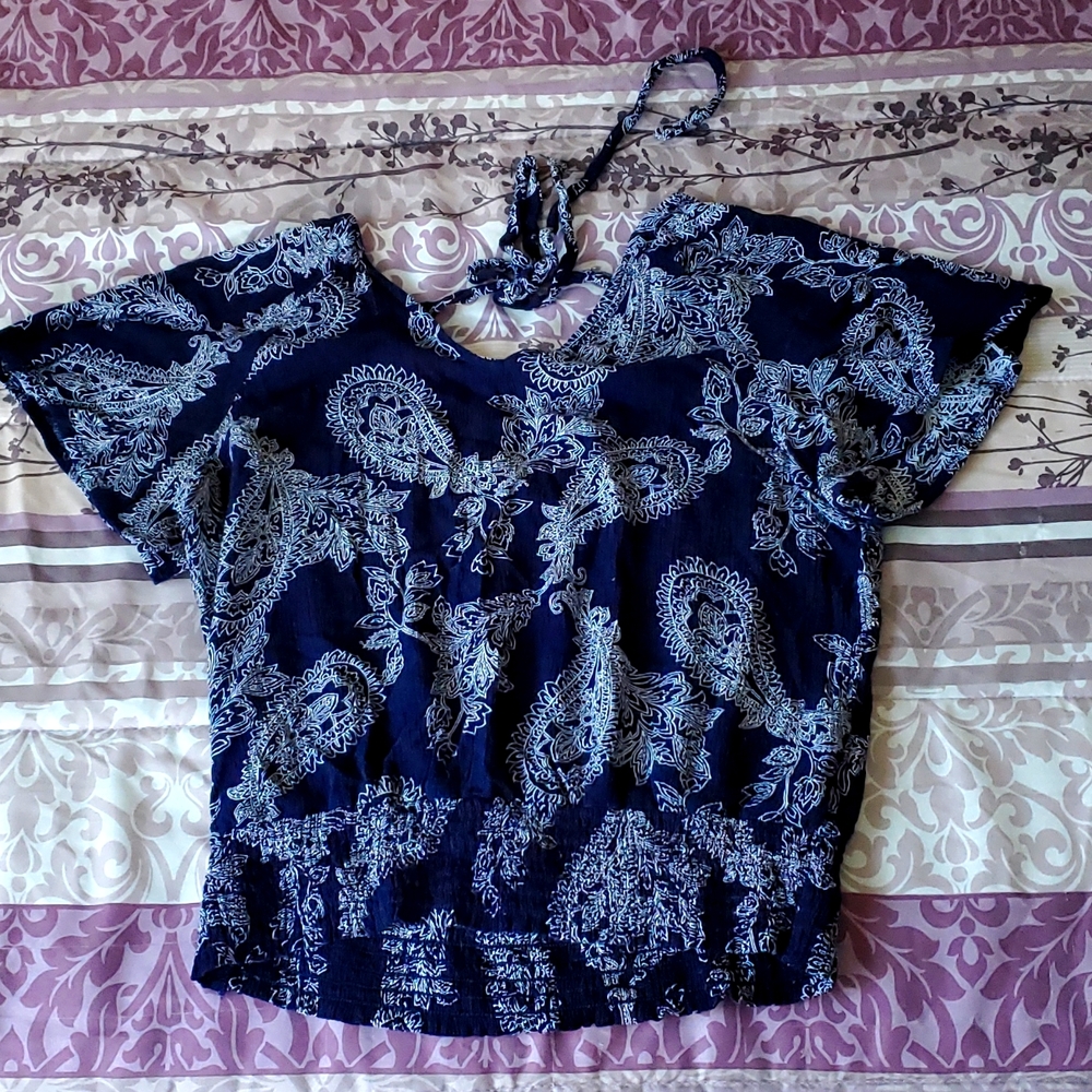Paisley print Blouse - size small